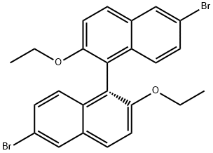 1,1'-Binaphthalene, 6,6'-dibromo-2,2'-diethoxy-, (1R)- Structure