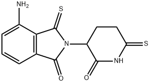 1H-Isoindol-1-one, 4-amino-2,3-dihydro-2-(2-oxo-6-thioxo-3-piperidinyl)-3-thioxo- Structure