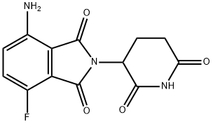 1H-Isoindole-1,3(2H)-dione, 4-amino-2-(2,6-dioxo-3-piperidinyl)-7-fluoro- Structure