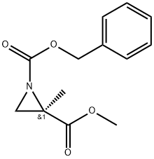 1-苄基-2-甲基(R)-2-甲基氮丙啶-1,2-二羧酸 结构式