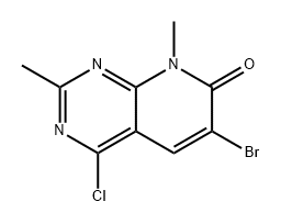 Pyrido[2,3-d]pyrimidin-7(8H)-one, 6-bromo-4-chloro-2,8-dimethyl- Structure