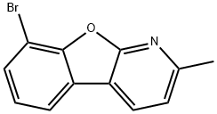 Benzofuro[2,3-b]pyridine, 8-bromo-2-methyl- Structure