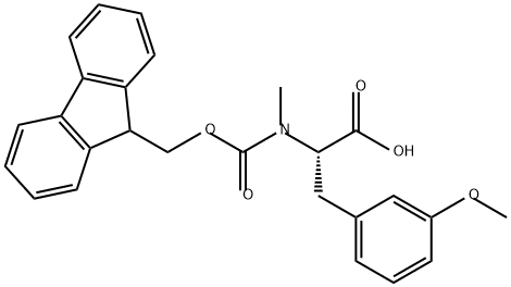 N-Fmoc-N-methyl-3-methoxy-L-phenylalanine Structure