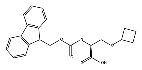 L-Serine, O-cyclobutyl-N-[(9H-fluoren-9-ylmethoxy)carbonyl]- 化学構造式