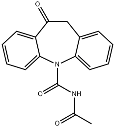 5H-Dibenz[b,f]azepine-5-carboxamide, N-acetyl-10,11-dihydro-10-oxo- Structure