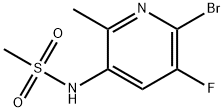 Methanesulfonamide, N-(6-bromo-5-fluoro-2-methyl-3-pyridinyl)- Structure