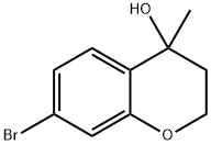 2H-1-Benzopyran-4-ol, 7-bromo-3,4-dihydro-4-methyl- Structure