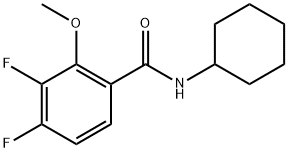 N-cyclohexyl-3,4-difluoro-2-methoxybenzamide,2643367-42-2,结构式