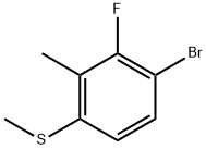 (4-Bromo-3-fluoro-2-methylphenyl)(methyl)sulfane Structure