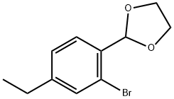 2-(2-Bromo-4-ethylphenyl)-1,3-dioxolane Structure