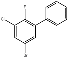 5-Bromo-3-chloro-2-fluoro-1,1'-biphenyl Structure