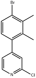 4-(4-Bromo-2,3-dimethylphenyl)-2-chloropyridine Structure