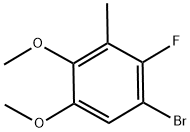 1-Bromo-2-fluoro-4,5-dimethoxy-3-methylbenzene Structure