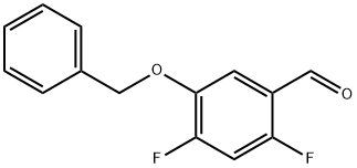 5-(benzyloxy)-2,4-difluorobenzaldehyde Structure