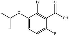 2-Bromo-6-fluoro-3-isopropoxybenzoic acid Structure