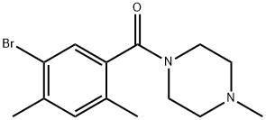 (5-Bromo-2,4-dimethylphenyl)(4-methylpiperazin-1-yl)methanone Structure