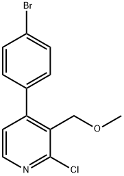 4-(4-Bromophenyl)-2-chloro-3-(methoxymethyl)pyridine Structure