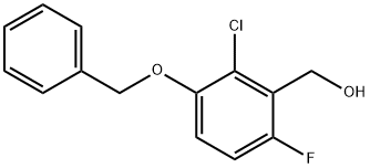 (3-(Benzyloxy)-2-chloro-6-fluorophenyl)methanol Structure