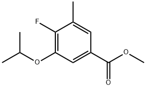 Methyl 4-fluoro-3-isopropoxy-5-methylbenzoate Structure