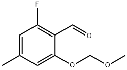 2-Fluoro-6-(methoxymethoxy)-4-methylbenzaldehyde Structure