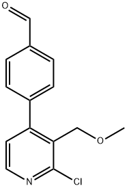 4-(2-Chloro-3-(methoxymethyl)pyridin-4-yl)benzaldehyde Structure