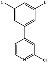 4-(3-Bromo-5-chlorophenyl)-2-chloropyridine 结构式