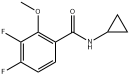 N-cyclopropyl-3,4-difluoro-2-methoxybenzamide Structure