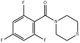 Thiomorpholino(2,4,6-trifluorophenyl)methanone Structure