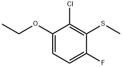 (2-Chloro-3-ethoxy-6-fluorophenyl)(methyl)sulfane 结构式