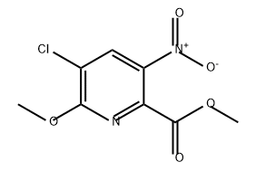 2-Pyridinecarboxylic acid, 5-chloro-6-methoxy-3-nitro-, methyl ester|5-氯-6-甲氧基-3-硝基-2-吡啶甲酸甲酯