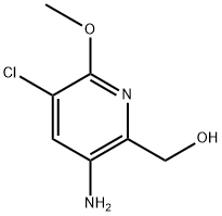 2-Pyridinemethanol, 3-amino-5-chloro-6-methoxy- Structure