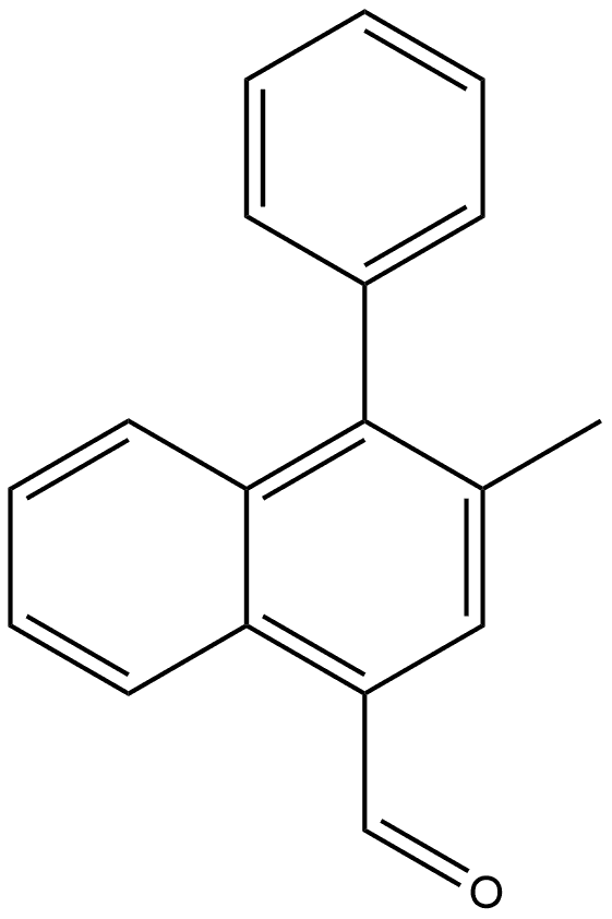 3-Methyl-4-phenyl-1-naphthalenecarboxaldehyde Structure