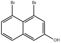 2-Naphthalenol, 4,5-dibromo- Structure