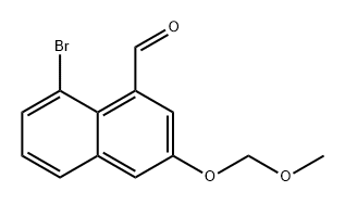 1-Naphthalenecarboxaldehyde, 8-bromo-3-(methoxymethoxy)- Structure