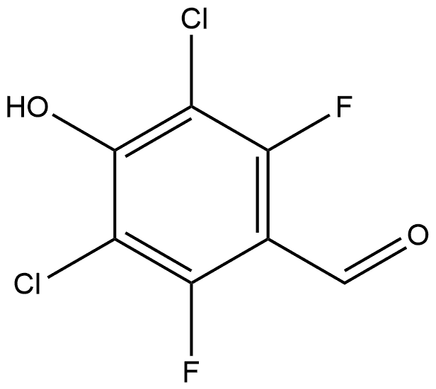 3,5-Dichloro-2,6-difluoro-4-hydroxybenzaldehyde,2648329-78-4,结构式