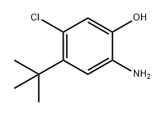 Phenol, 2-amino-5-chloro-4-(1,1-dimethylethyl)- Struktur