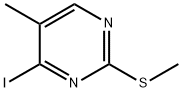 Pyrimidine, 4-iodo-5-methyl-2-(methylthio)-|4-碘-5-甲基-2-(甲硫基)嘧啶