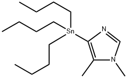 1H-Imidazole, 1,5-dimethyl-4-(tributylstannyl)- Structure