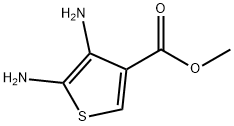 3-Thiophenecarboxylic acid, 4,5-diamino-, methyl ester Structure