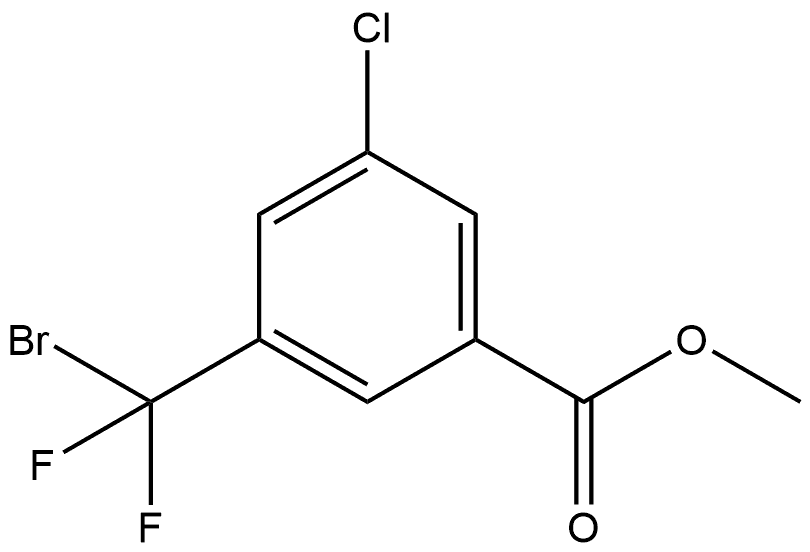 Benzoic acid, 3-(bromodifluoromethyl)-5-chloro-, methyl ester Structure