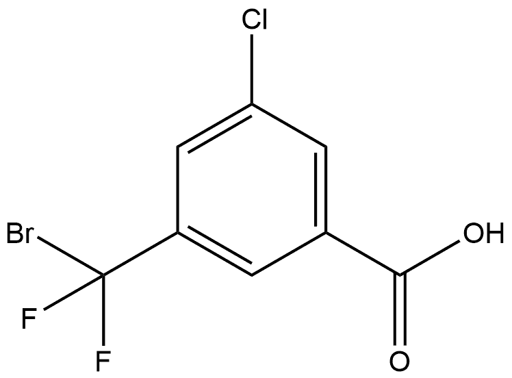 3-(Bromodifluoromethyl)-5-chlorobenzoic acid Structure