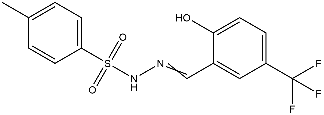 4-Methylbenzenesulfonic acid 2-[[2-hydroxy-5-(trifluoromethyl)phenyl]methylen... Structure