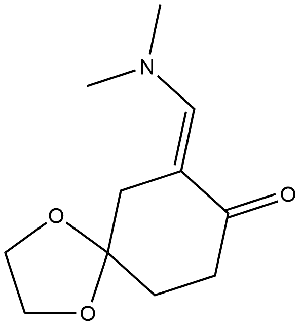 (7E)-7-[(Dimethylamino)methylene]-1,4-dioxaspiro[4.5]decan-8-one Structure
