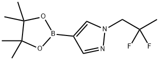 1H-Pyrazole, 1-(2,2-difluoropropyl)-4-(4,4,5,5-tetramethyl-1,3,2-dioxaborolan-2-yl)- Struktur