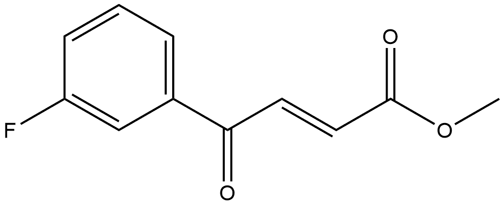 (E)-methyl 4-(3-fluorophenyl)-4-oxobut-2-enoate Struktur