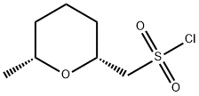 rac-[(2R,6R)-6-methyloxan-2-yl]methanesulfonyl chloride, cis Structure