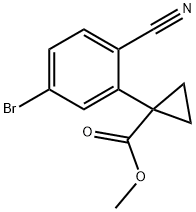 methyl 1-(5-bromo-2-cyanophenyl)cyclopropane-1-carboxylate Structure