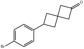 6-(4-bromophenyl)spiro[3.3]heptan-2-one,2648941-96-0,结构式