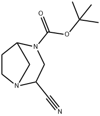 tert-butyl 2-cyano-1,4-diazabicyclo[3.2.1]octane-4-carboxylate Structure