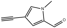 4-ethynyl-1-methyl-1H-pyrrole-2-carbaldehyde 化学構造式